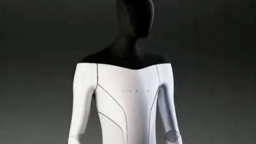 הדמייה לרובוט של טסלה