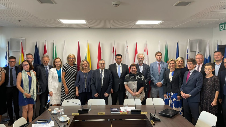 דנון בפגישתו עם שגרירי האיחוד האירופי בישראל