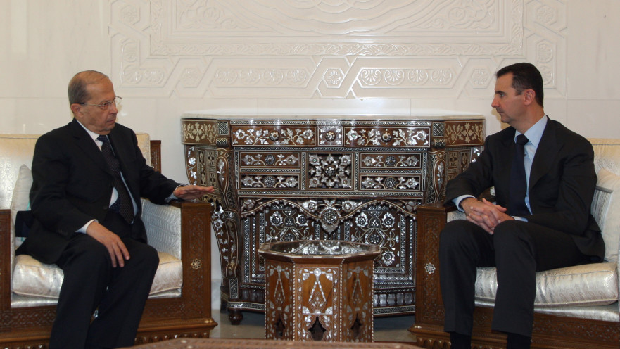  מישל עאון ובשאר אסד