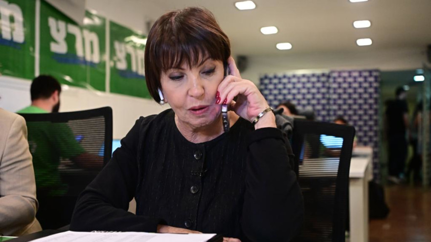 זהבה גלאון  במטה מרצ