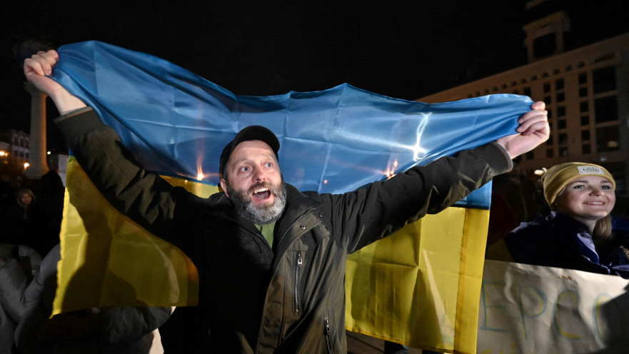 חגיגות בעיר חרסון, אוקראינה