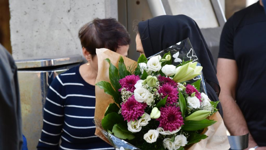 הלוויתו של מיכאל לדיגין ז"ל, שנרצח בפיגוע באריאל