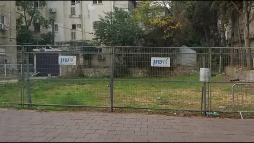 שטח הבניין שנהרס ברחוב ביאליק 23. "יש צורך בפתרונות יצירתיים"