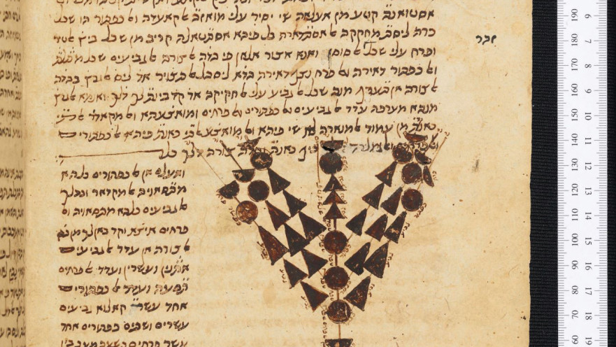 איור מנורת המקדש על פי הרמבם