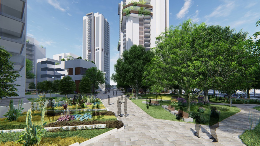 פרויקט ארגוב בשכונת אחדות. "שטחים פתוחים יחברו את המתחם והגן לסביבה"