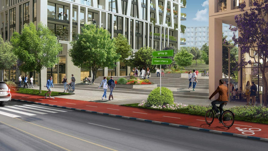 הדמיית ציר בן גוריון. "גבעתיים עומדת בפני שינוי אדיר"