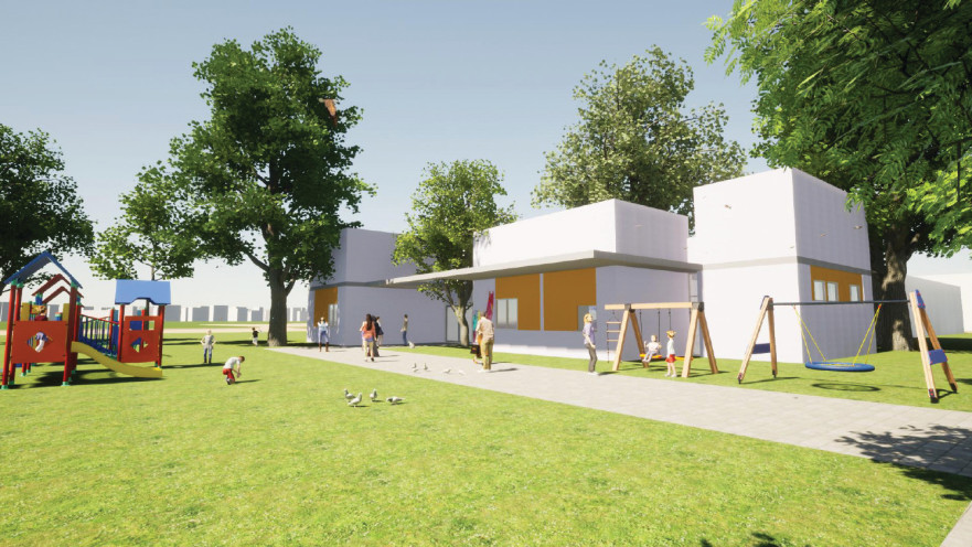 בריכה הידרותרפית, שדרוג הקנטרי קלאב, דימונה