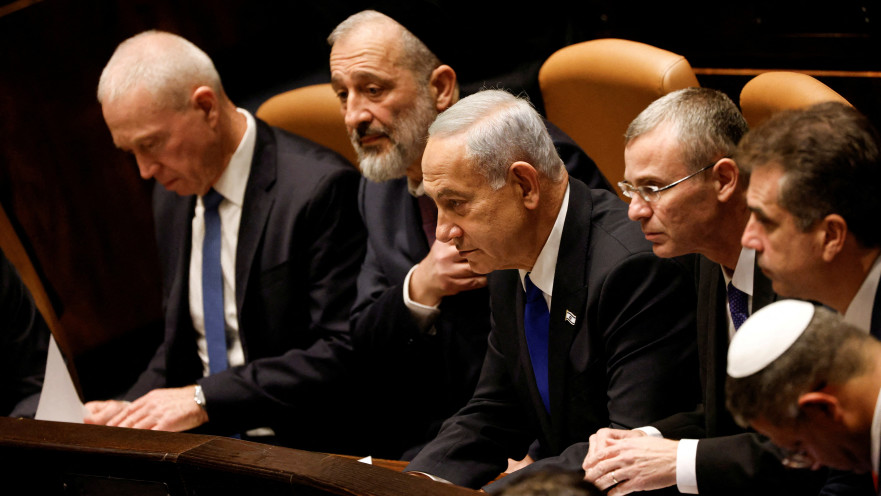 יריב לוין, בנימין נתניהו, אריה דרעי יואב גלנט 