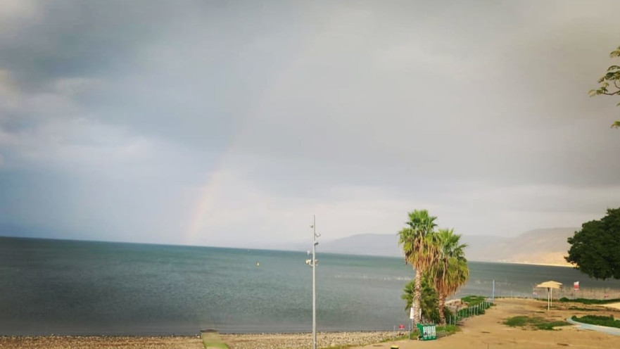 מעונן מעל הכנרת