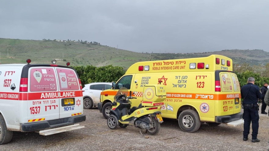 מד"א בזירת התאונה הקשה 