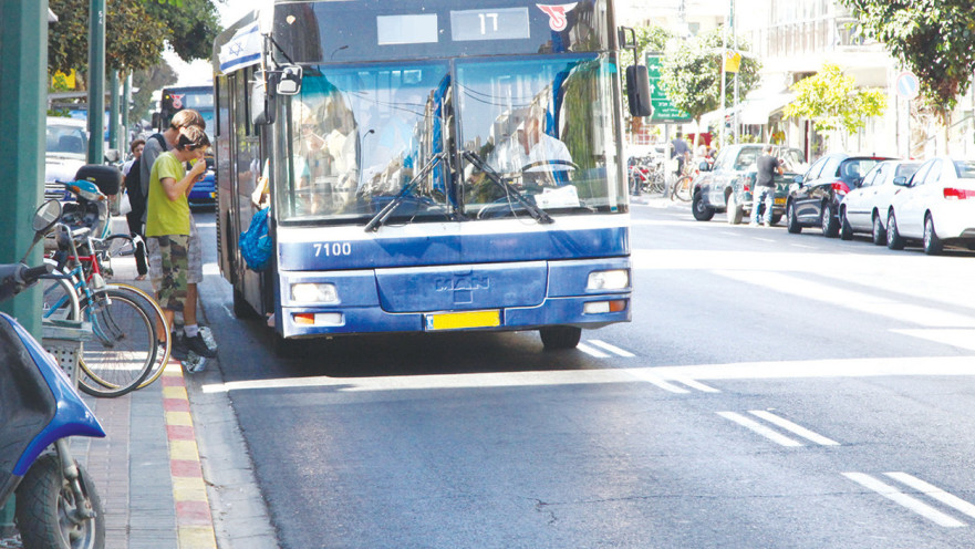 נתיב תחבורה ציבורי. מצלמות ראשונות יוטמעו בצירים רבין וז'בוטינסקי