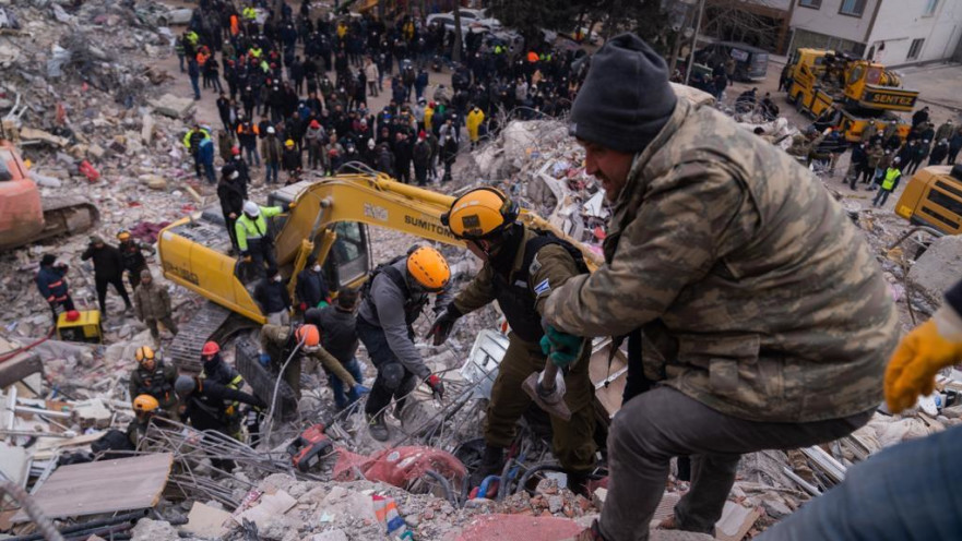 משלחת "ענפי זית" בטורקיה לאחר רעידת האדמה