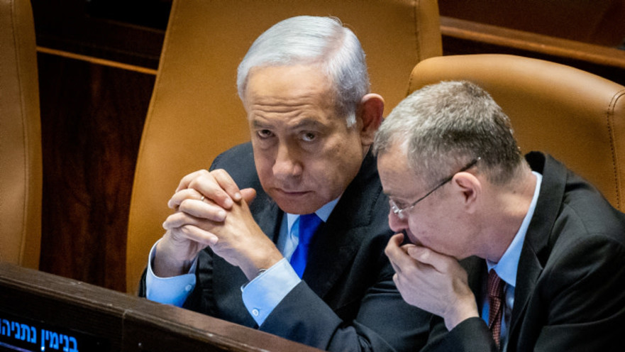 בנימין נתניהו, יריב לוין בכנסת