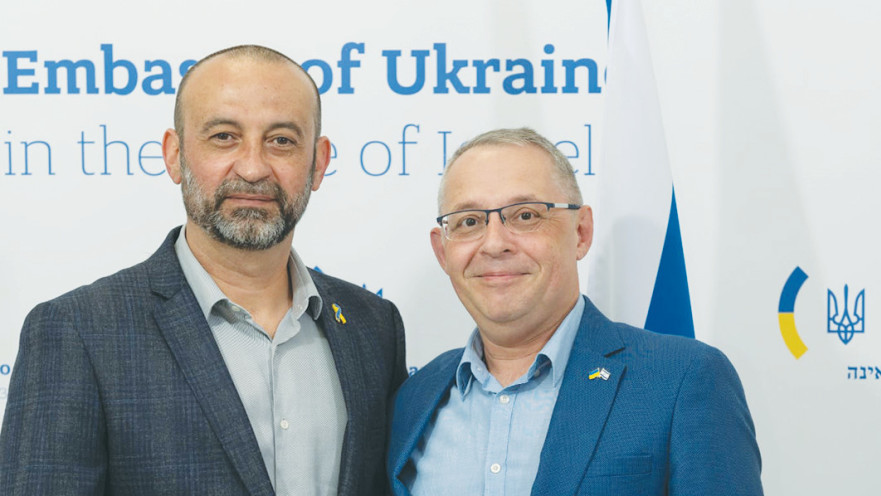 משמאל לימין: מקס גולדנברג ואלכס גרשנוב