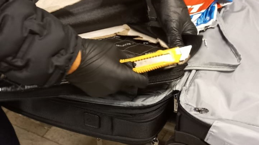 הסמים שנתפסו במזוודה  