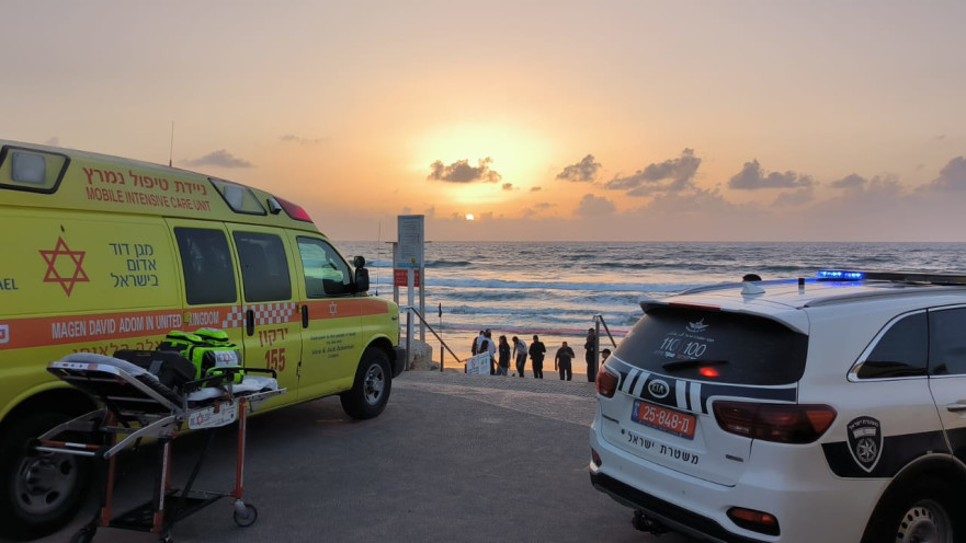 זירת טביעה בתל אביב. 