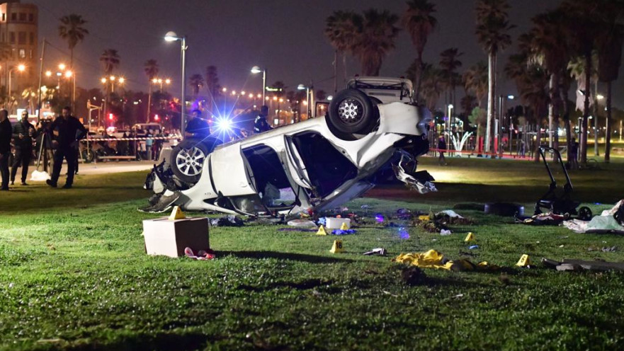 זירת הפיגוע בתל אביב