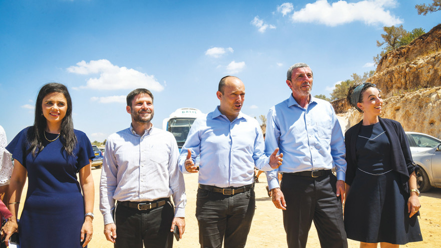 עידית סילמן, רפי פרץ, נפתלי בנט, בצלאל סמוטריץ', איילת שקד