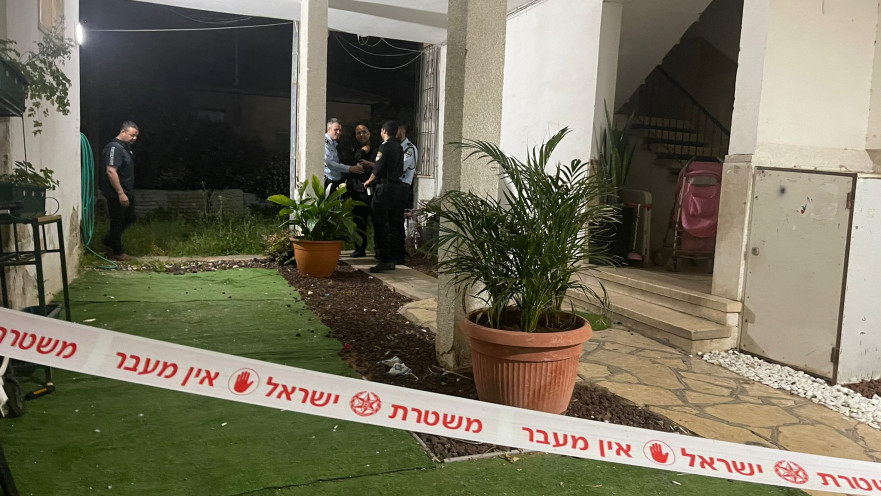 זירת אירוע הירי בראשון לציון