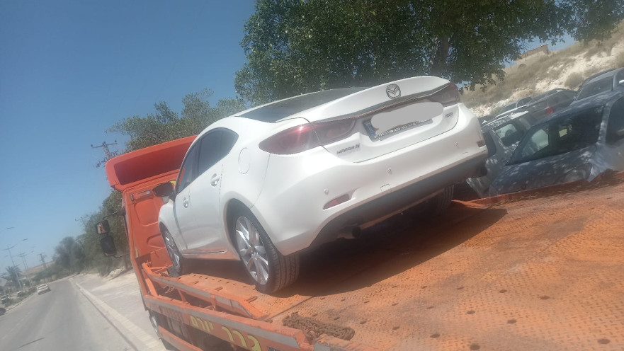 הרכב השייך לבן של ראש עיריית רהט