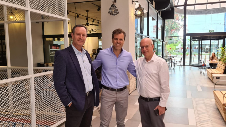 נשיא אוניברסיטת תל אביב פרופ אריאל פורת, אייל גרין מנכ"ל פארק עתידים ואופר פז פינס