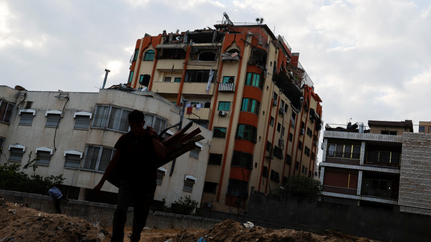 מבנה של הג'יהאד האיסלאמי שהותקף על ידי צה"ל בעזה