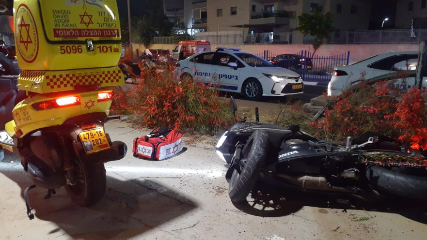 זירת תאונת האופנוע בנתיבות