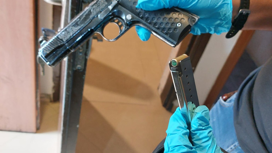 האקדח שנתפס