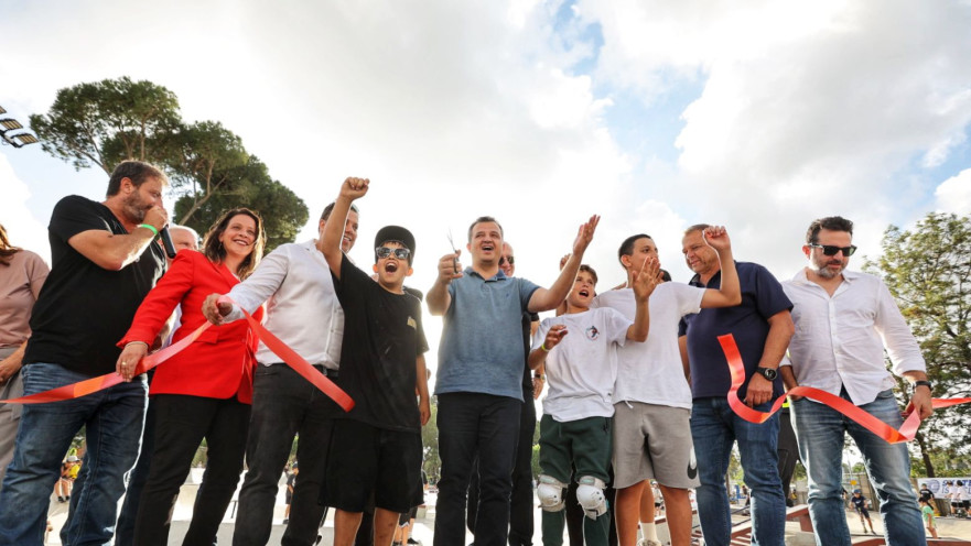 חנוכת מתחם הסקייטפארק ביום חמישי. המקום יהיה פתוח בכל יום עד חצות