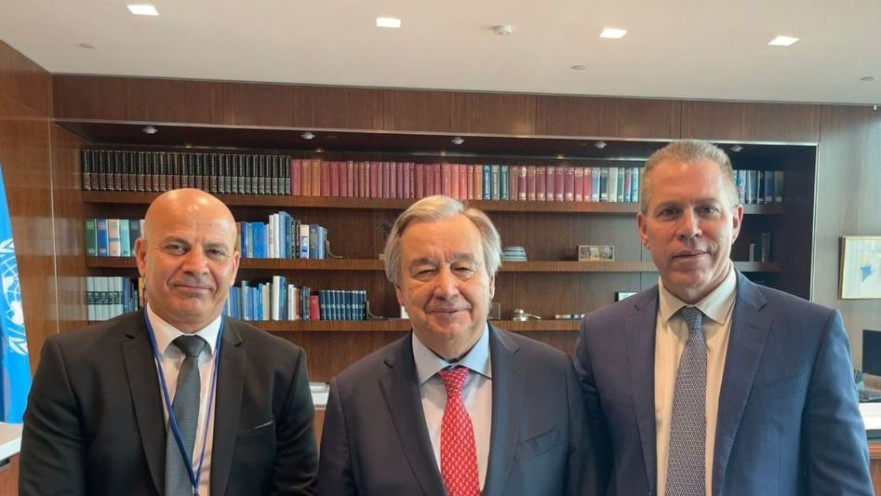 השגריר ארדן ומתאם פעולות הממשלה בשטחים נפגשו עם מזכ"ל האו"ם