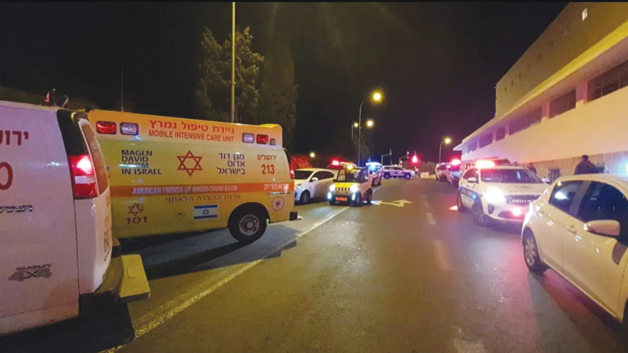 זירת פיגוע ניסיון הדריסה של חיילי גולני