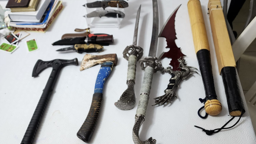 כלי הנשק שנתפסו באשדוד