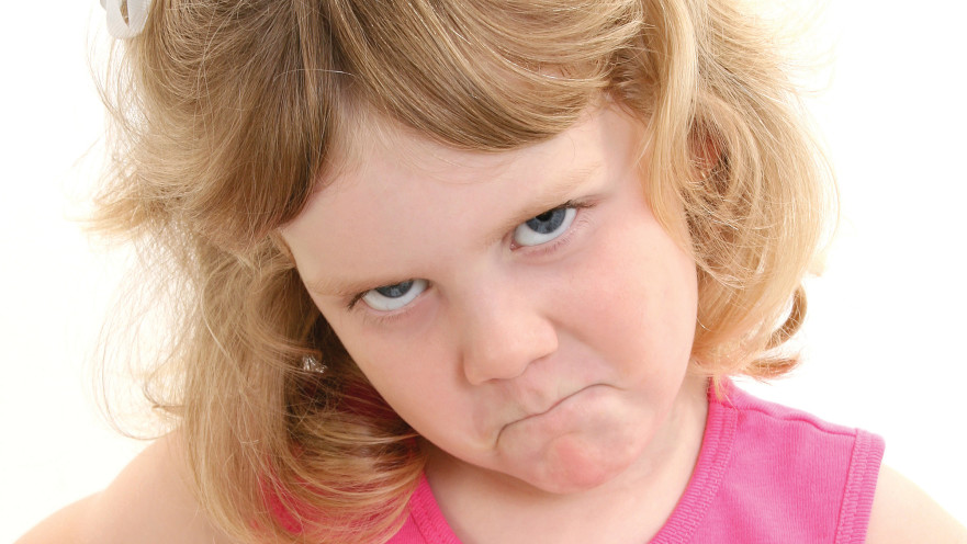 ילדה כועסת, אילוסטרציה