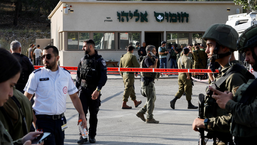 זירת הפיגוע בעלי