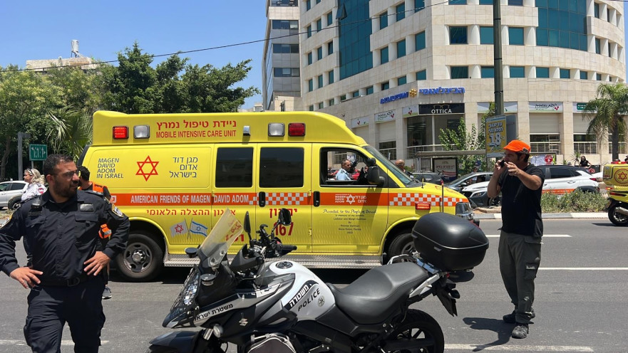 זירת פיגוע בתל אביב