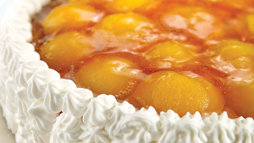 עוגת גבינת משמשים או אפרסקים 