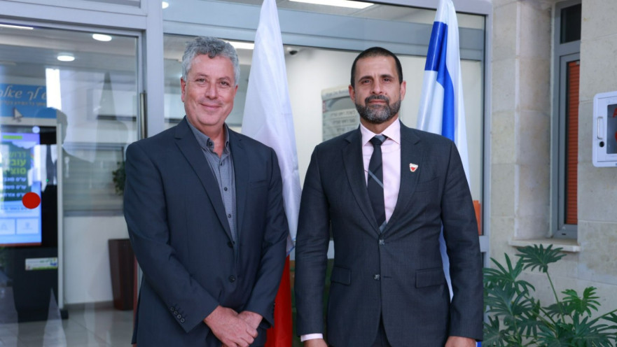 ביקור השגריר במכללה האקדמית בסכנין בחודש אפריל האחרון. 