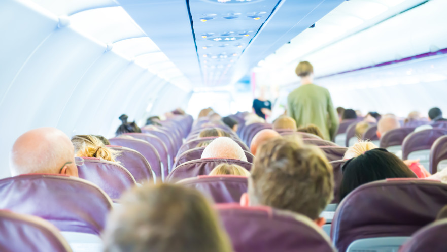 טיסה במטוס, אילוסטרציה