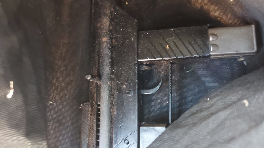 הנשק שנתפס בבית החשוד