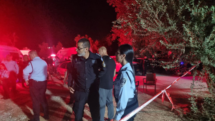 זירת הטבח בו נרצחו ארבעה באבו סנאן