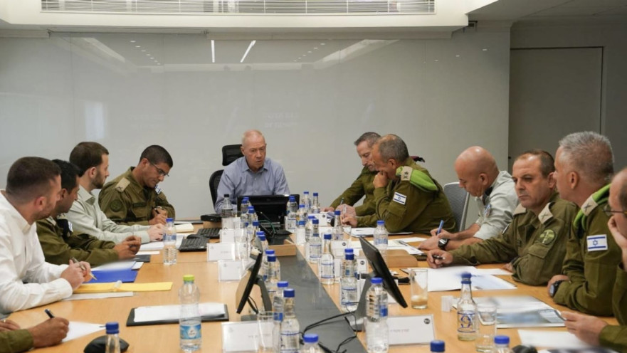 יואב גלנט בהערכת מצב לאור ההסלמה הביטחונית