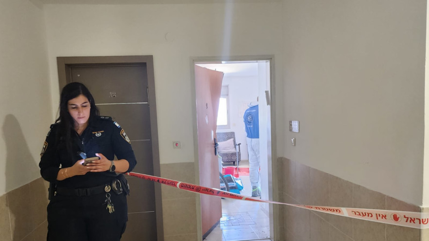 זירת הרצח המחריד בחדרה 