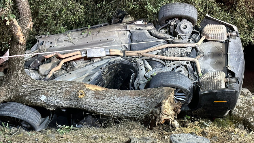 זירת התאונה ברמת הגולן