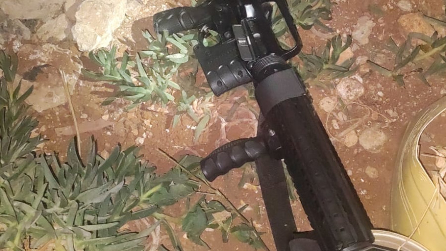 האמל"ח שנתפס במהלך הלילה