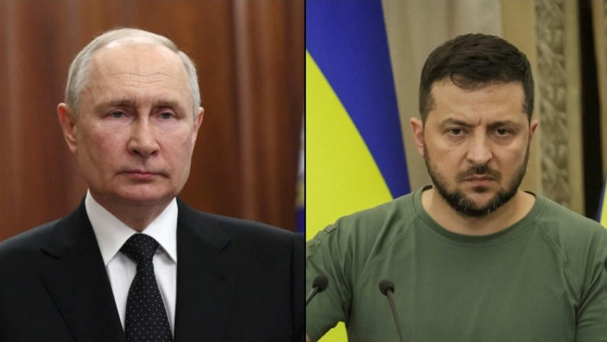 וולודימיר זלנסקי, ולדימיר פוטין