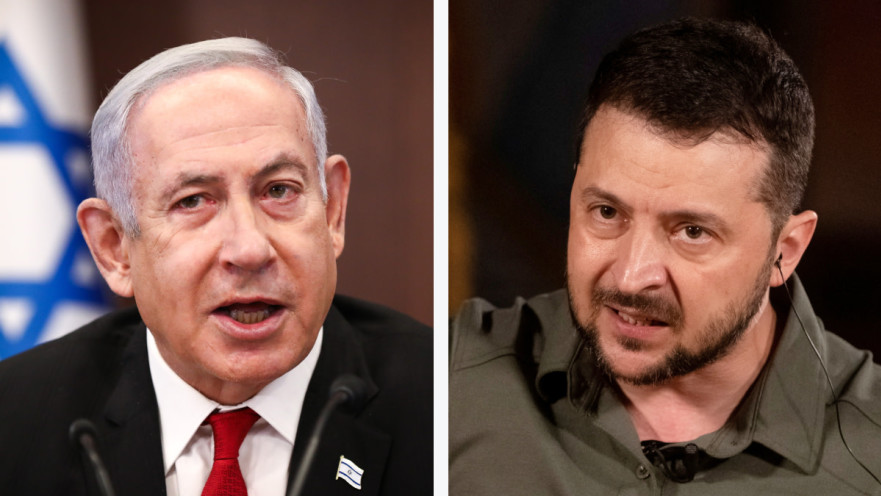 בנימין נתניהו, ולדימיר זלנסקי