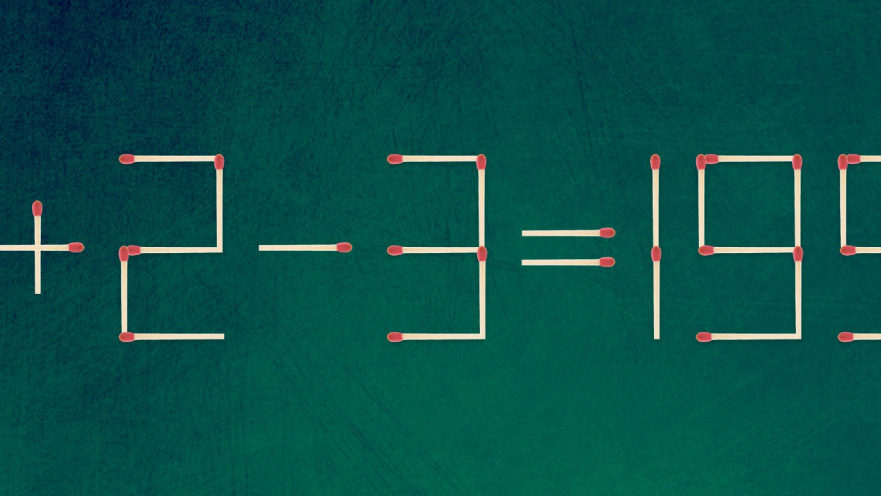 הזיזו רק גפרור אחד כדי לפתור את התרגיל הזה