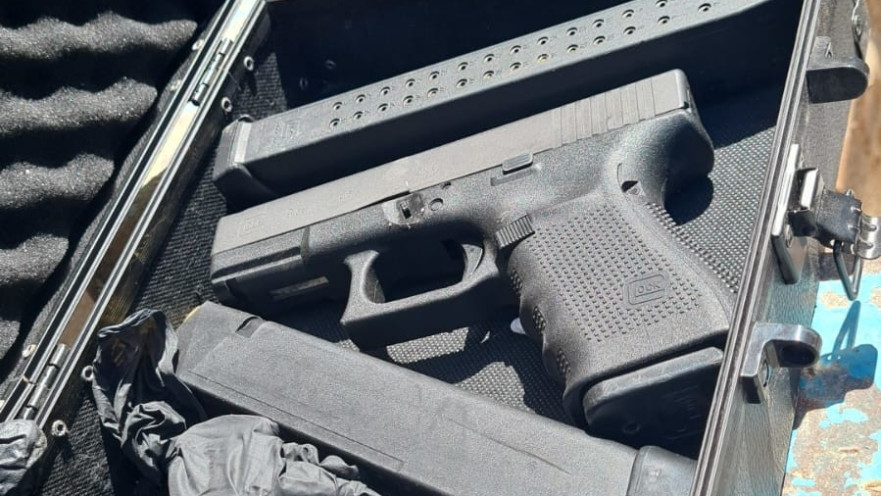 אמצעי לחימה שנתפסו בלוד