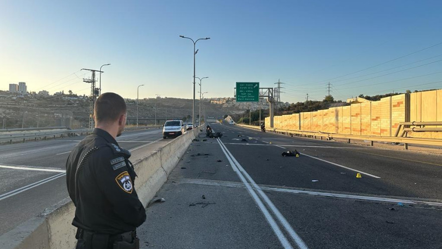 זירת התאונה בירושלים