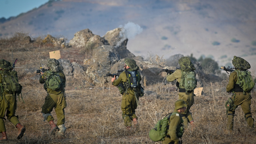 כוחות צה"ל נערכים לכניסה הקרקעית